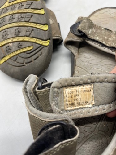 Trail Sandalen UK 12 Wandern Outdoor Abenteuer Open Toe grün braun LESEN - Bild 6 von 7