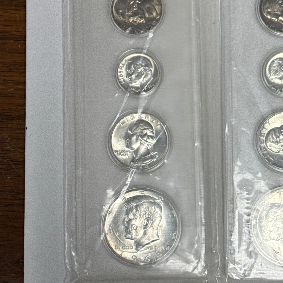 1964-D United States Five Coin Silver Year Set BU Lot Of 5 Sets, (6 Lots Avail.) - Image 2 of 4