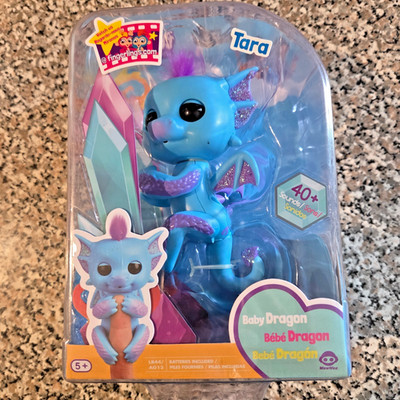Fingerlings Glitter Baby Dragon Blue Tara Interactive Electronic New In Package