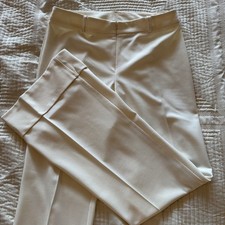 EUC express Beige Cream Off White Straight Leg Dress pants size 5/6 Reg.  