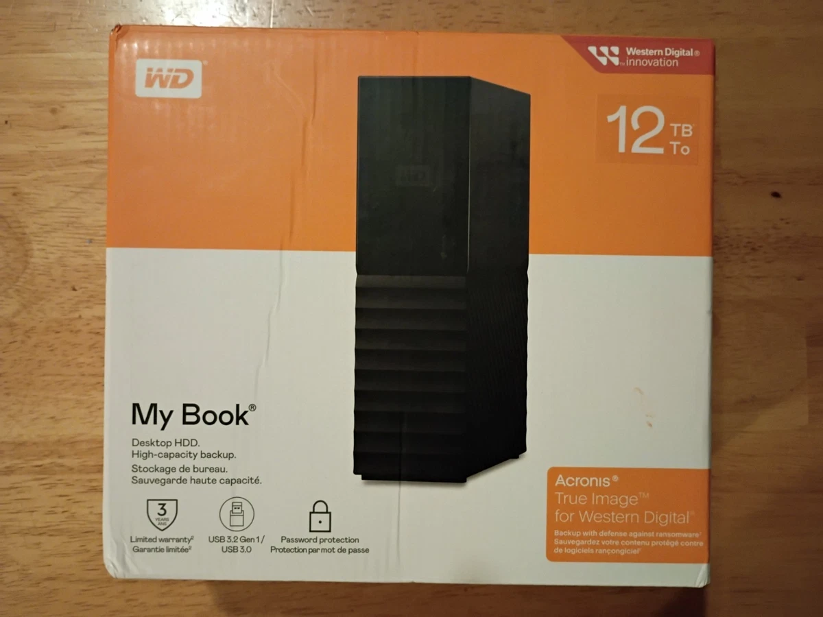 Western Digital External Hard Disk Drives 12 TB Storage Capacity