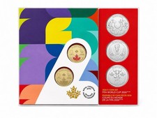 Canada 2026 FIFA World Cup 2026 5 Coin Collector Set RCM Unopened Five Coin Set