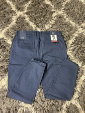 Gap Dress Pants Women’s Size 14 Stretch Skinny Blue Straight Leg NWT