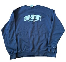 VTG Champion UW Stout Crewneck Sweatshirt Size XL Blue Men’s Wisonsin