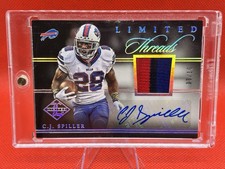2014 Limited Limited Threads Game Worn Patch Auto C.J. Spiller 03/10 