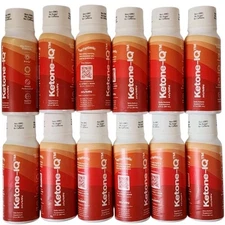 12x Ketone IQ No Sugar Salt Or Caffeine 2 oz Bottles 2 x 6 Packs(no box)