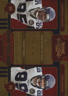 2008 Playoff Contenders Draft Class #30 Lawrence Jackson/John Carlson/500 FB