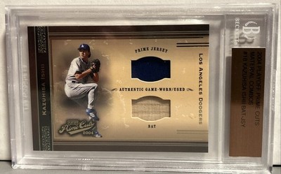 2004 Playoff Prime Cuts Material Combos #18 Kazuhisa Ishii Bat-Jersey 19/25