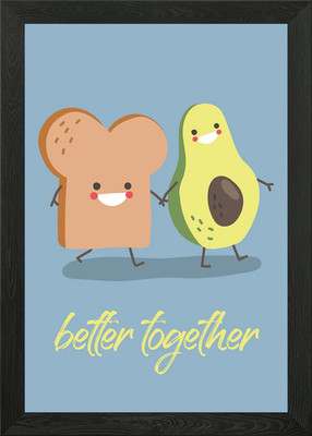 Für Freunde und Freundschaft Gerahmtes Wandbild Poster Leinwanddruck Bild