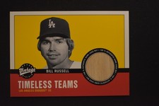 Bill Russell 2001 Upper Deck Vintage Timeless Teams Bats Game Used Relic #LA-BR