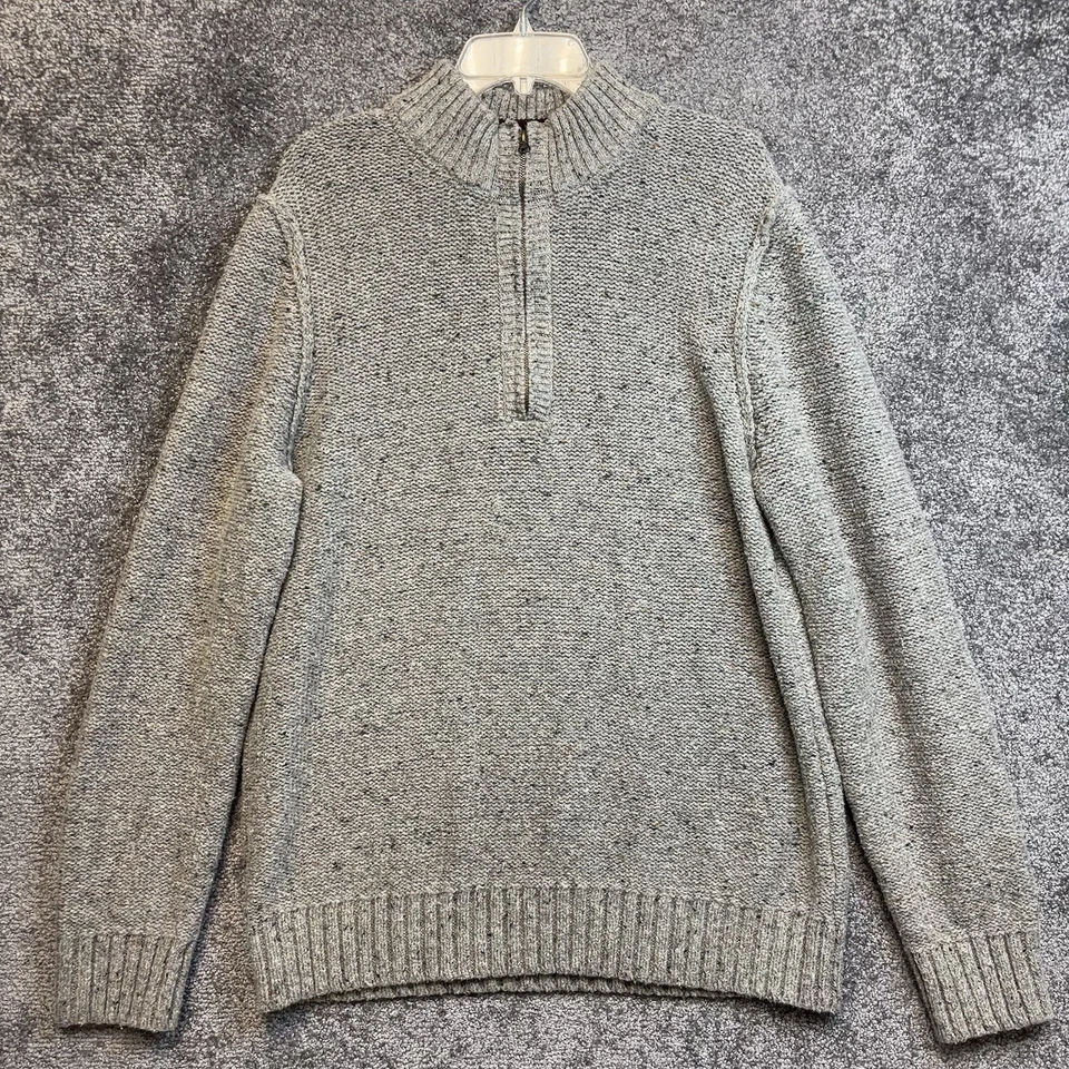 Suéter 7 Diamantes 1/4 Cremallera Para Hombre Grande Grand Teton Pullover Grueso Tejido Foto 2 de 4