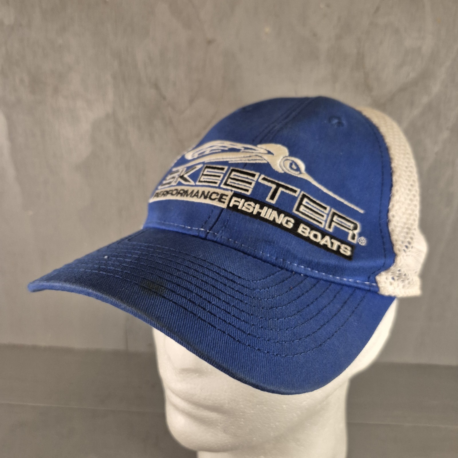 Skeeter Performance Bass Boats Hat Cap Mesh SnapBack Blue White Fishing