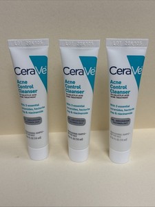 CeraVe Acne Control Cleanser Oil-Absorbing Technology 10 ml x 3 New