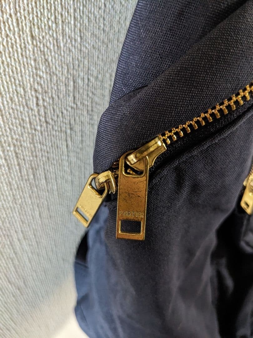 Porter Draft Daypack Navy Canvas Backpack with Fr… - image 4