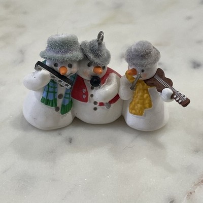 Hallmark Keepsake Mini Ornament 2004 Let It Snow, Man! Three Snowmen Musicians