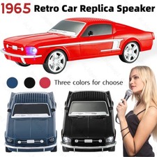 Bluetooth Speaker Car Replica Retro Ride with FM Radio, USB, SD, AUX Input LED