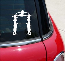 CHEERLEADING 3 CHEER CHEERLEADER GRAPHIC DECAL STICKER ART CAR WALL