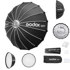 Godox Softbox S85T 33.5In Quick Release Umbrella with Bowens Black