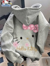 Sweatshirt women  s hoodie medium Sanrio Hello Kitty Hooded Cozy, Soft