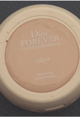 Dior FOREVER Cushion Loose Powder  ''Light '' 10g / .35 Oz Full Size +1 Free  Vial