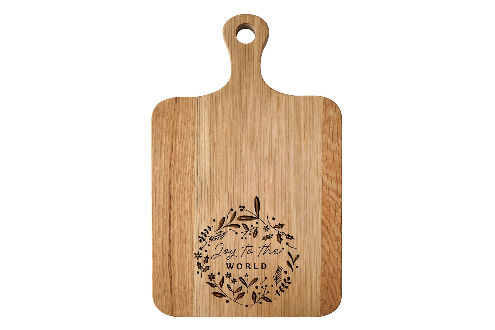 Oak Cheeseboard 'Joy To The World' | Festive Christmas Table Decor