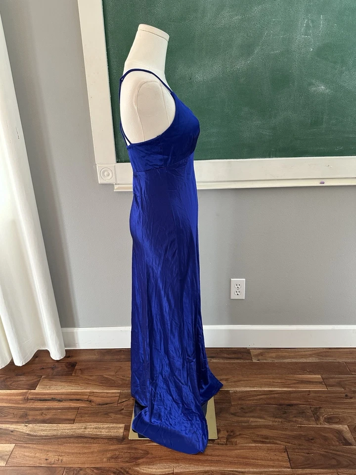 Vestido vintage Zum Zum azul real semi formal talla 7/8 Foto 4 de 4