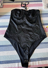 ZARA Black Underwired Women s One-Piece Bodysuit Adjustable Strap Size M
