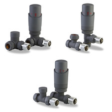 Thermostatic Radiator Valves TRV 15mm Angled Straight Corner Central Heating