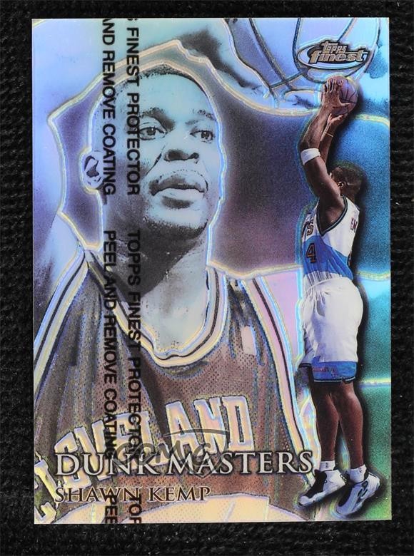 1999-00 Topps Finest Dunk Masters Refractor 42/150 Shawn Kemp #DM6 17a5
