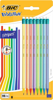 BIC Evolution Streifen Bleistift (8 Stück)