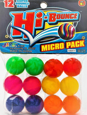 Super Hi Bounce Bouncy Balls 12 Balls Assorted Style  Small Toys Party Favors