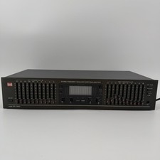 BSR EQ-3000 10-Band Stereo Frequency Graphic Equalizer Spectrum Analyzer Works