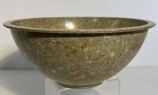 Vtg Apollo Ware Alexander Barna Melmac Melamine Confetti Bowl Green Splatter