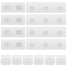 14 Pack Shower Caddy Adhesive Replacement, Transparent Strong Adhesive Hooks,...