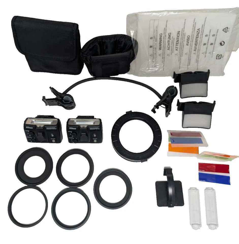 Nikon R1C1 Sistema Inalámbrico Macro Speedlight TTL Macro Flash Kit con Estuche + Extras Foto 2 de 4