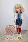 Vintage 1960's Mattel Charmin' Chatty Blonde Doll with Original Outfit & Records