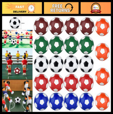 32mm Multicolor Foosball Balls - 24 Pack Replacement Soccer Balls for Table Game