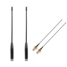 2 Sets 10dBi Meshtastic 915MHz LoRa Soft Whip Antenna, SMA Male, IPEX Cable