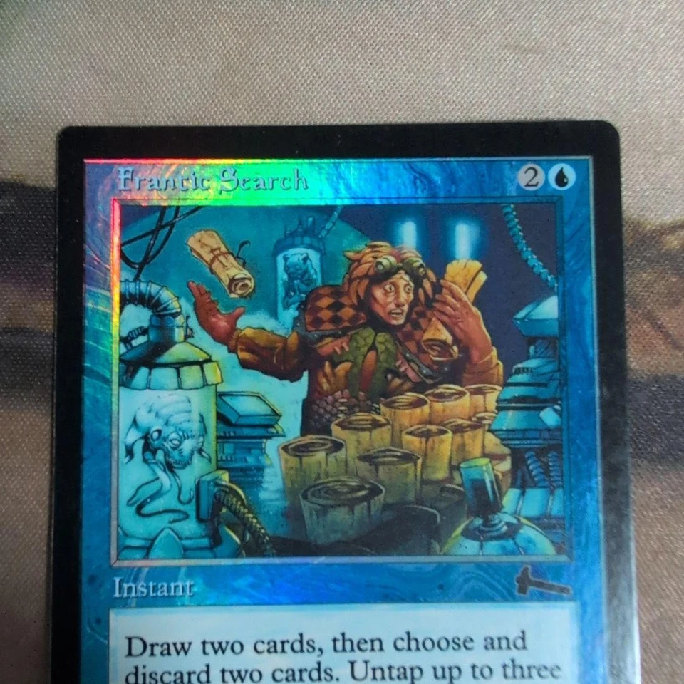 MTG Frantic Search ULG Foil Magic The Gathering Play Card Limited Edition - Image 2 of 4