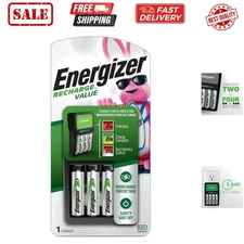 Recharge Value Charger for NiMH Rechargeable AA and AAA Batteries