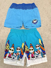 Peanuts Snoopy Swim Trunks Youth 5 Set Of 2 Vintage