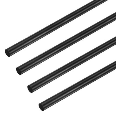 4pcs Solid Carbon Fiber Rods, 400mm x 5mm for Matte