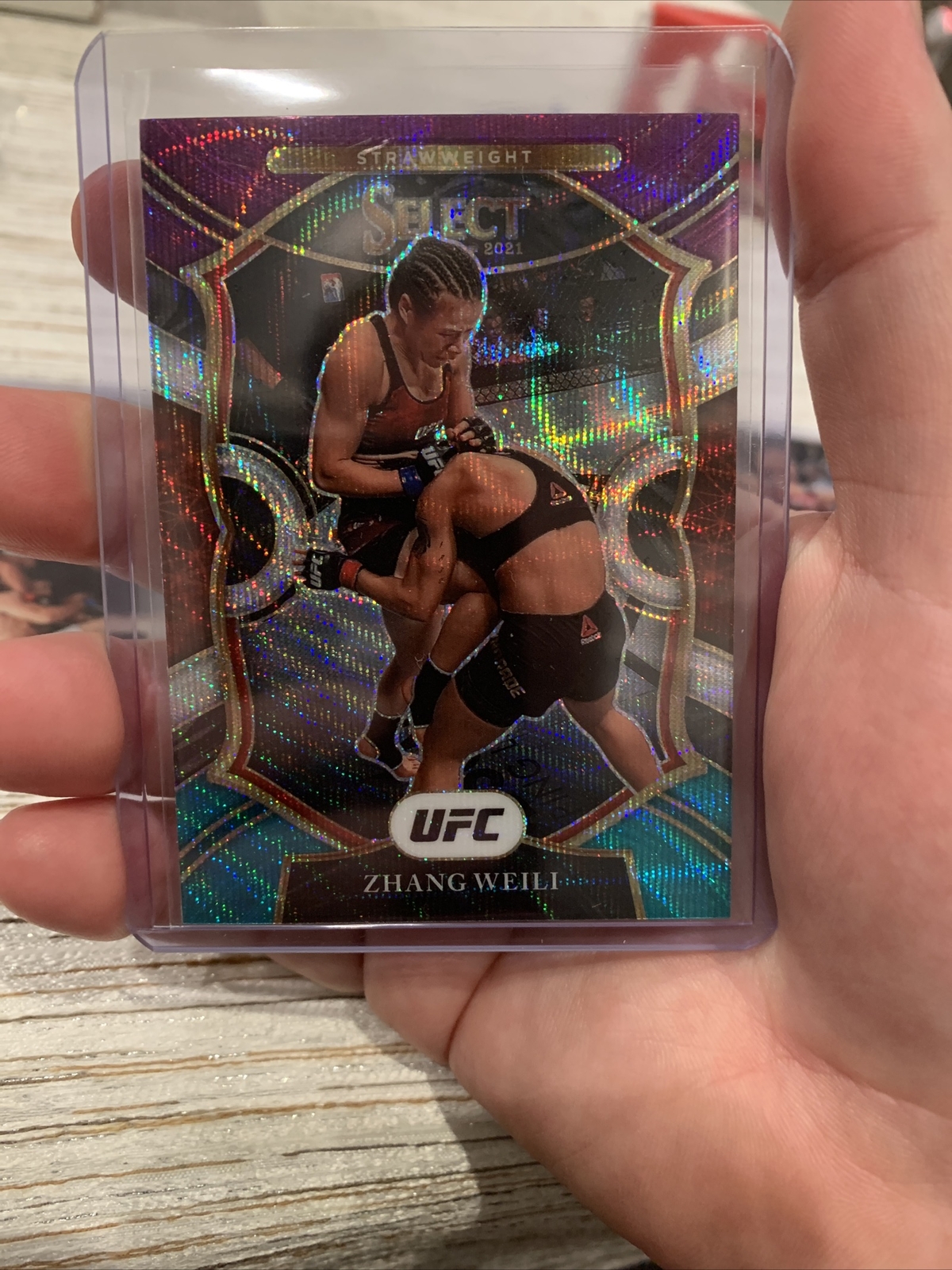 2021 PANINI SELECT UFC CONCOURSE TRI COLOR SP ZHANG WEILI ULTRA RARE 🔥🔥