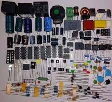 Stock Componenti Elettronici misti, 200 pz, passivi ed attivi di vario genere