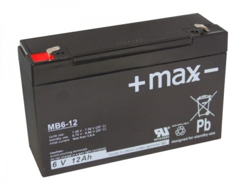 Batterie compatible NP 10-6 6V 12Ah comme 10Ah AGM plomb batterie sans entretien - Photo 1/2