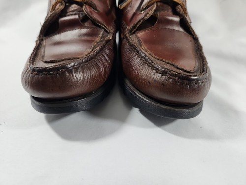 Vintage Timberland Brown Leather Waterproof Hiking Boots Women Size 6.5 M - Picture 3 of 12