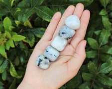 5 Rainbow Moonstone Tumbled Stones Premium Quality 'A' Grade 