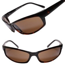 Angular Shape True Vintage Wraparound Sporty Look Rectangle Tortoise Sunglasses