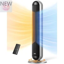 Dreo Tower Fan and Heater Combo,29.2ft/s Standing Fans for Bedroom,17 Levels,NEW