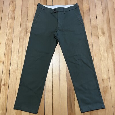 Spier & Mackey Handcrafted Chino Pants Extra Slim Fit Green Mens Size 30